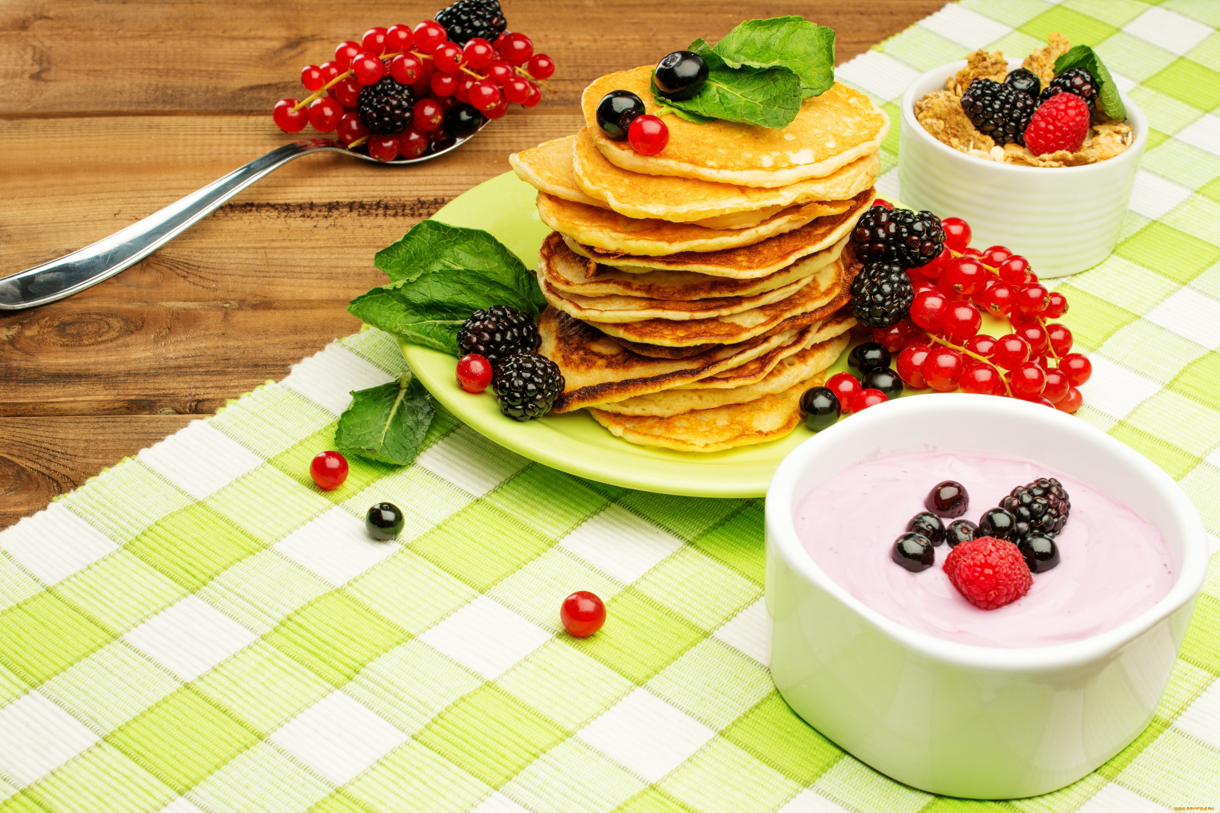 , ,  , , , pancake, berries, fresh, , , , breakfast, , 
